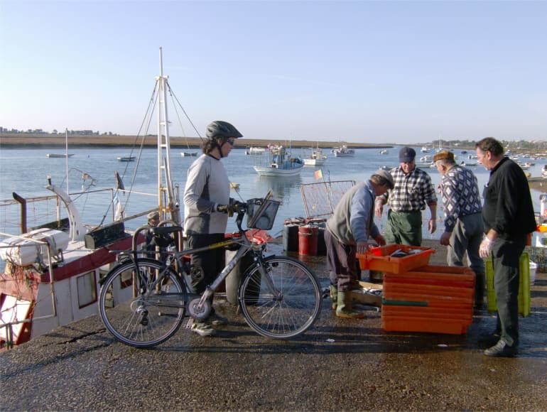 Cycling along the coast, fishing traditions