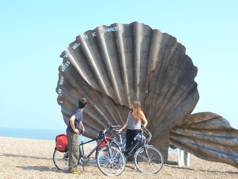 Cycle by The Scallop at Aldeburgh Beach | MegaSport Travel
