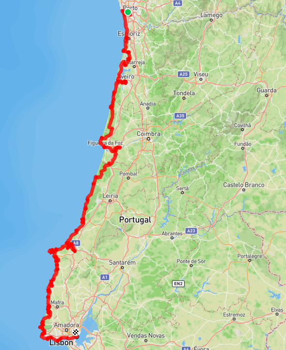 atlantin reitti kartta