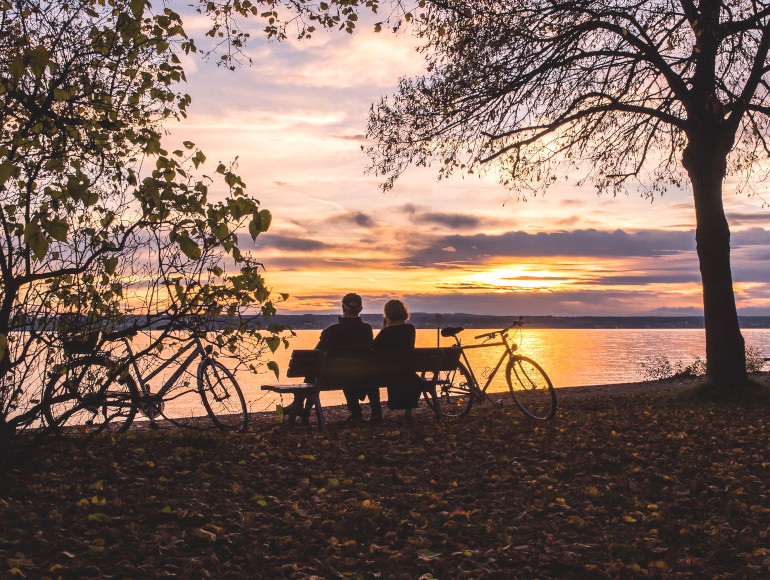 Passeio de bicicleta ao pôr-do-sol no Lago Constance | MegaSport Travel